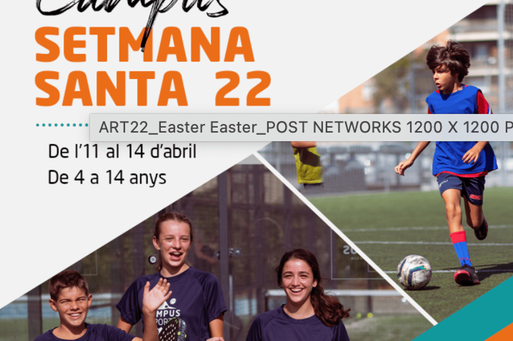 Campus Artós Sports Club: Easter Futbol 1